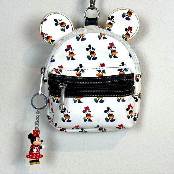 Loungefly x Disney Parks Pride LGBTQ Rainbow Mini Belt  Wristlet Backpack 2021 - Picture 1 of 9